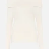Bruuns Bazaar Anemone Tonna Knit -neulepusero luonnonvalkoinen