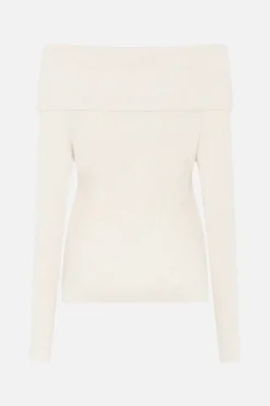 Bruuns Bazaar Anemone Tonna Knit -neulepusero luonnonvalkoinen