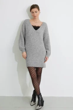 Bruuns Bazaar BuckeyeBBAlica knit harmaa neulemekko