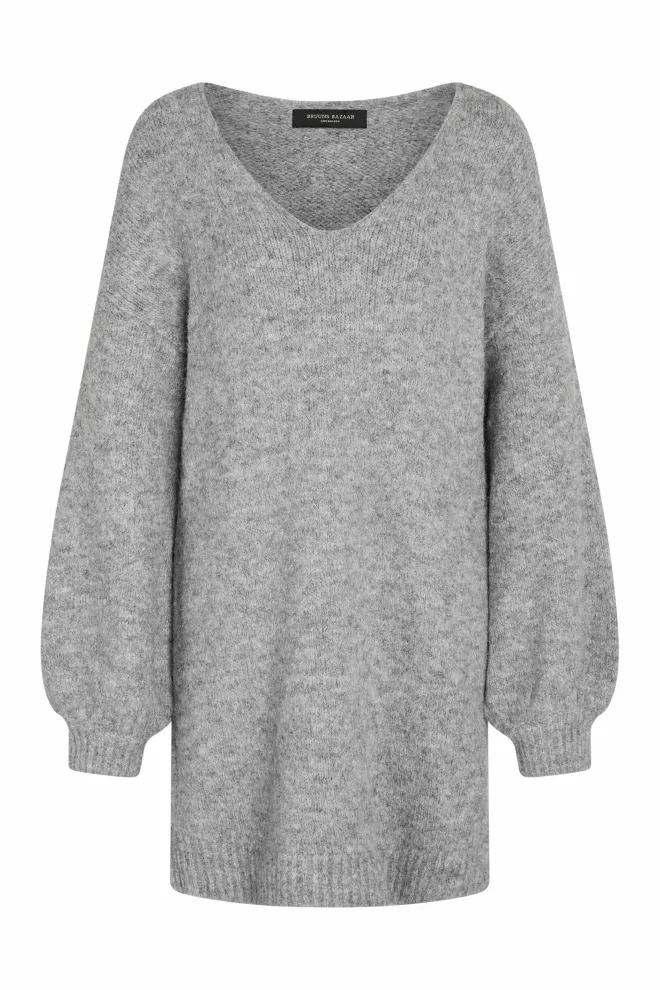 Bruuns Bazaar BuckeyeBBAlica knit harmaa neulemekko