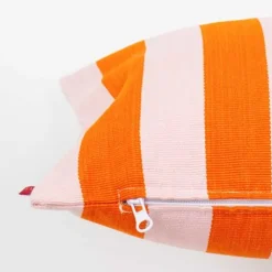 Carla Oranssi Raidallinen Tyynynpäällinen 30×50