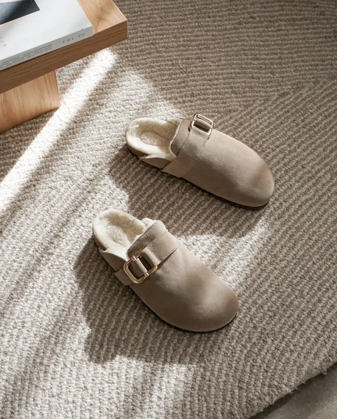 Flattered Cora Suede Lämpimät Sisäkengät
