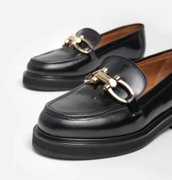 Flattered Samantha Nahkaiset Loaferit Musta