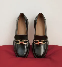 Flattered Samantha Nahkaiset Loaferit Musta