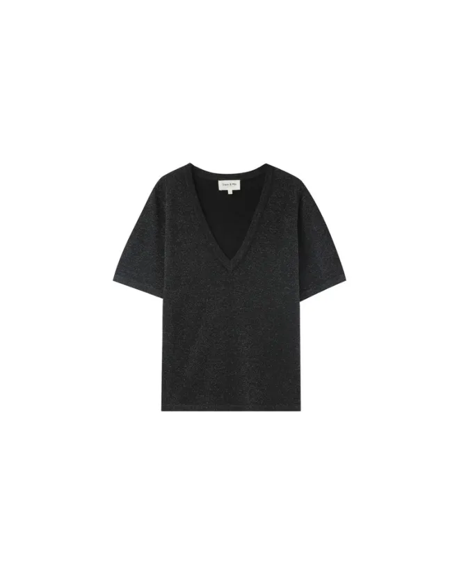 Grace & Mila OMALIA lurex V-neck -toppi