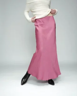 Grace & Mila ORIENT pinkki pitkä satiinihame
