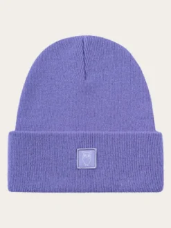 Knowledge Cotton Big Rip Beanie Violetti Lampaanvillapipo
