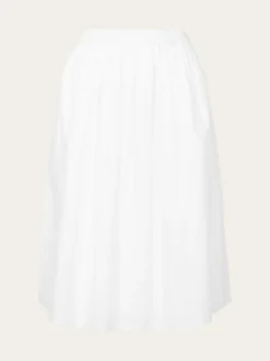 Knowledge Cotton Poplin Valkoinen Midihame