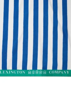 Lexington Raidallinen Rantapyyhe Puuvillafroteeta Siniraidallinen