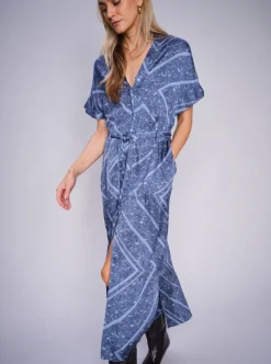 Mos Mosh Ecovero™-sininen mekko