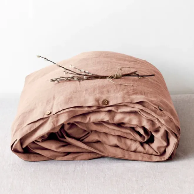 Pellava Pussilakana 240x220cm Maitokahvi