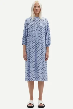 Samsoe & Samsoe Saselma Sininen Pitkähihainen Mekko