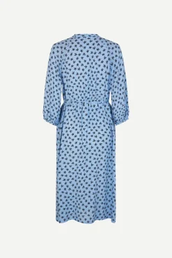 Samsoe & Samsoe Saselma Sininen Pitkähihainen Mekko