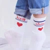 UN BAISER FRANÇAIS S’IL VOUS PLAIT – LChaussettes Parisiennes-sukat