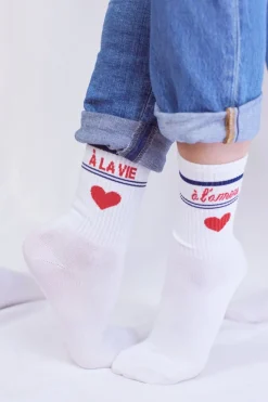 UN BAISER FRANÇAIS S’IL VOUS PLAIT – LChaussettes Parisiennes-sukat