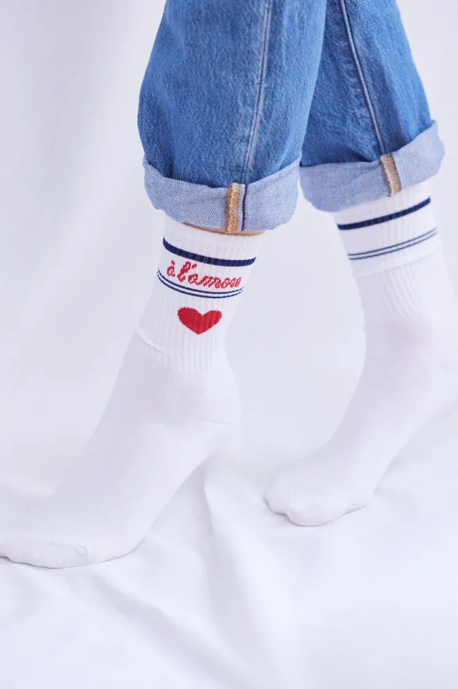 UN BAISER FRANÇAIS S’IL VOUS PLAIT – LChaussettes Parisiennes-sukat